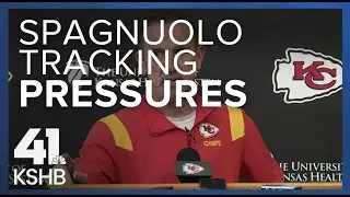 Defensive coordinator Steve Spagnuolo keeping track of pass breakups, defensive line play