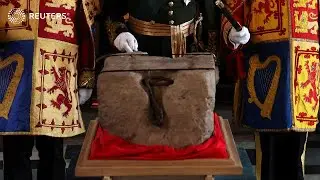 Historic Stone of Scone arrives in London