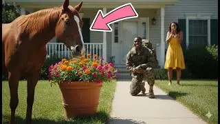 🐈 🥰🥰 Soldier Dad's Return After Years, Horse Jump for Joy! #horse