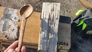 spoon carvinglive. amazing results #carving #bushcraft #woodworking #handcarved