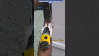 Tried Wood drilling with Stanley cordless brushless drill #stanley #cordless #brushless
