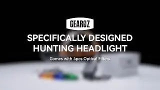 🔥 GearOZ 25000 LUX Hunting Headlamp | 4W Dimmable LED Light for Night Hunting 🌙