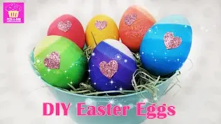 DIY How to make Easter Eggs w/ LAYERS OF COLORS Coloring (No expensive kits!)
