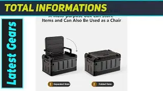 This Foldable Fishing Tackle Box with Seat is a Game Changer!
