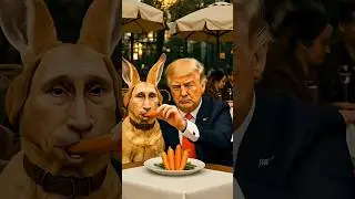 😂 Trump&rsquo;s Dinner Date is Putin the Bunny 4K 😂  #usa #funnyshort #trump