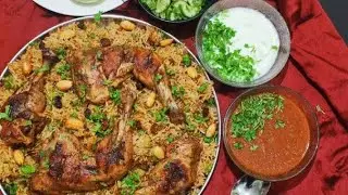 The most simplified recipe of arabian chicken kabsa. # Nooreen's home kitchen # subscribe