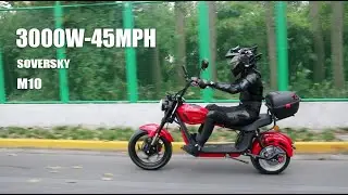SoverSky Electric Chopper Scooter M10 3000w 45MPH