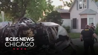 3 hurt in fiery crash in Dolton, Illinois