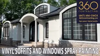 360 Contracting Vinyl Soffits and Windows Spray Painting