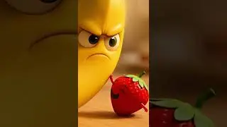 A Grumpy Banana Can&rsquo;t Stop Laughing 🍌😂 | Cute Animated Short | PikkuPals #shorts