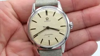 1963 Stunning Omega Seamaster 30 Model 135.003 Manual Wind with Rare Original Linen original Dial