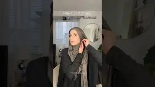 Full neck/chest coverage jersey hijab tutorial #hijabi #hijabtutorial #hijabstyle