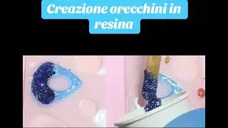 Orecchini in resina #resinaepossidica#resinart#orecchini#resinaepossidica# 