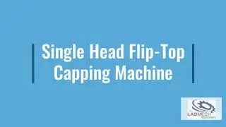 Single Head Flip-Top Capping Machine - Labmech Machinery