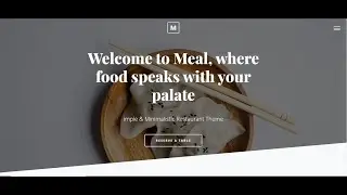 Restaurant management custom wordpress theme