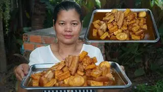 Cooking pork with duck eggs, Cambodia food - Simple cooking channel