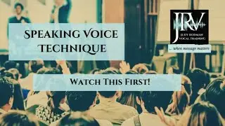 Speaking Voice Technique - Lesson ONE