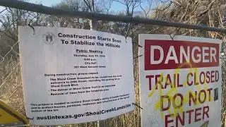 Pease Park upgrades continue, part of trail still closed after landslides