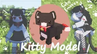 Yes Steve Model | Cat Girl 🐱 #minecraft #minecraftmodding #cat