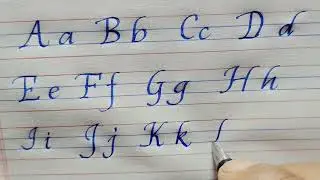 Mono cursive writing small and capital letters | Lucida style