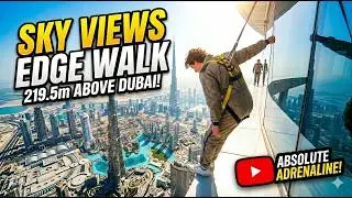 Sky Views Observatory Edge Walk #travel #skyviews #edgewalk #dubai