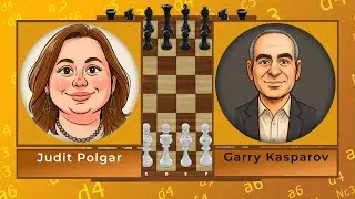 ♖  Judit Polgar 🤝 Garry Kasparov - Linares ESP 1994 #chessgame