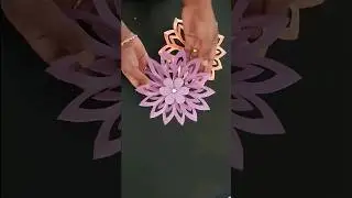 DIY Snowflakes made with paper #diy #christmasdecor #walldecorationideas
