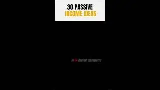 30 passive income ideas #shorts #shortvideo