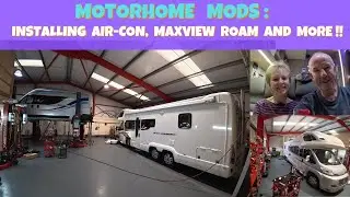 Motorhome Mods: Installing Truma Aircon, 5G Maxview Roam and extra power sockets