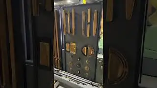 Solid Wood and Brass handles