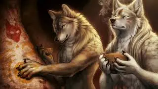 Magisch wolf.