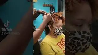 Loc updo for short Locs #shorts #sisterlocks #locstyle