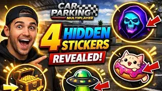 4 HIDDEN STICKERS IN CAR PARKING MULTIPAYER🤯