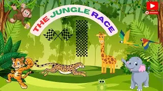 Jungle Race Song for Kids | Fun Jungle Adventure Rhyme!