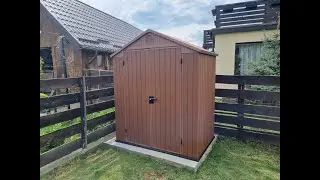 Assembling a Keter Darwin 6x4 Composite Garden Shed