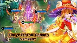 Анимация отображения и геймплей скина Floryn из «Вечного сезона» #floryn #Gameplay #mobilelegends...