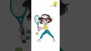 How to draw by color pencils? #drawing #speedpaint #animation #cartoon #tennis #sport #girl
