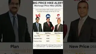 BIG PRICE HIKE ALERT  RECHARGE PRICE HIKE  (2025) #growth #english #recharge #prices #mindsetminute