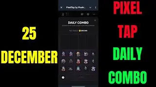Pixel tap daily combo 25 december | Pixel tap combo today | Pixeltap daily combo