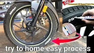 How to Paint Tire Letters/Tread | Complete Guide - YouTube #bike🏍️ #7starled #7starled