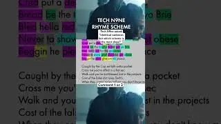 Tech N9ne on Drill Sergeant 🔥 Rhymes Highlighted (458) #rhymescheme #techn9ne