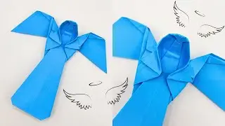 Paper ANGEL tutorial | How to fold an origami angel