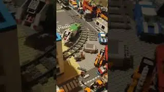 how to light up your Lego train station