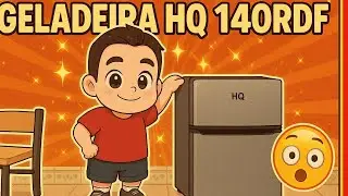 GELADEIRA  COMPACTA HQ-140RDF, ideal para Airbnb, Studios , área gourmet .