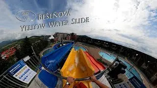 Be&scaron;eňov&aacute; Yellow Water Slide 360&deg; VR POV Onride