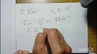 Cálculo I - Limites Trigonométricos 4 - Limite de 3x²/tgxsenx quando x tende a zero.