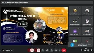 Charla introductoria del curso de Geodesia - ESVIAL UNMSM