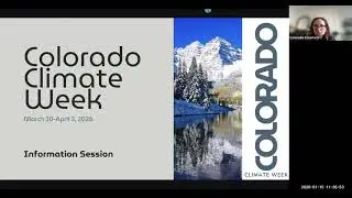 Colorado Climate Week Information Session Kickoff