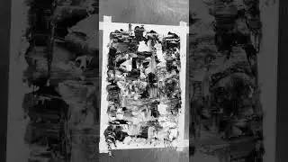Black & white &ldquo;confusion&rdquo; #art #acrylicpainting #painting #youtubeshorts #artvideo #shorts #abstract