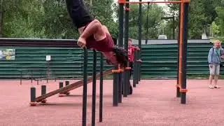 Incredible Jump in Handstand 1,20 meters. Calisthenics
